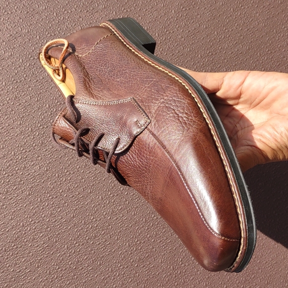 SANDRO MOSCOLONI BELMONT BICYCLE TOE TROY LEATHER DERBY